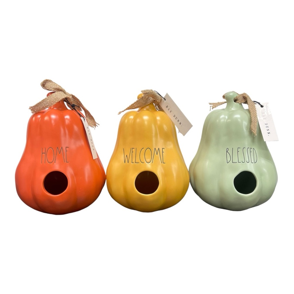 Rae Dunn OG Fall Gourd Birdhouses